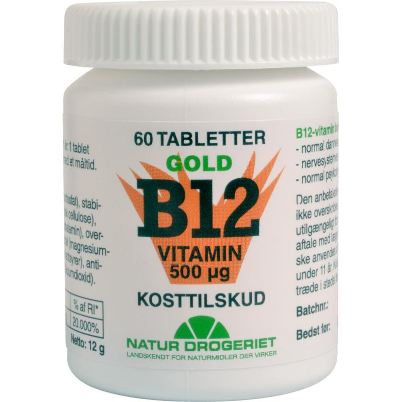 Nd B12 Vitamin 500 Ug 60 Tabletter