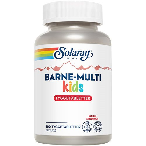 Solaray Barne Multi Tyggevit  Børn 100 Tab