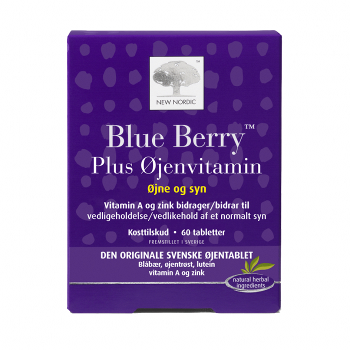 New Nordic Blue Berry Plus øjenvitamin 60 Tabl