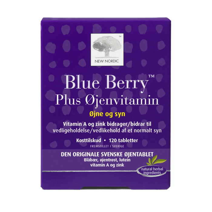 New Nordic Blue Berry Plus øjenvitamin 120 Tabl
