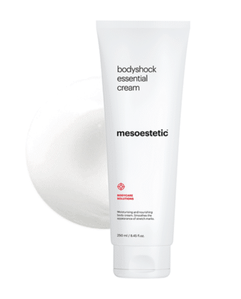 Mesoestetic Bodyshock Essential Cream   Fugtighedscreme Til Kroppen Med Opstrammende Effekt   250 Ml    Effektiv Mod Strækmærker Og Appelsinhud
