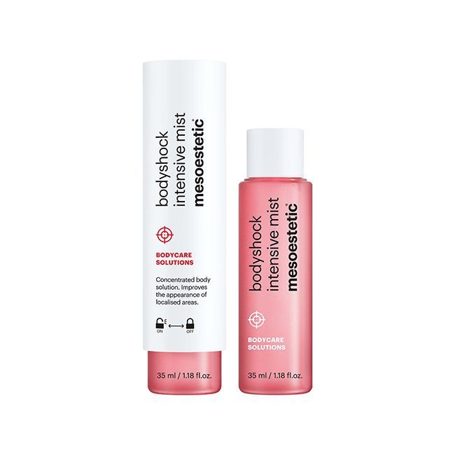 Mesoestetic Bodyshock Intensive Mist Opstrammende Bodymist Creme Til Kroppen 2 X 35 Ml Effektiv Behandling Af Appelsinhud På Kroppen