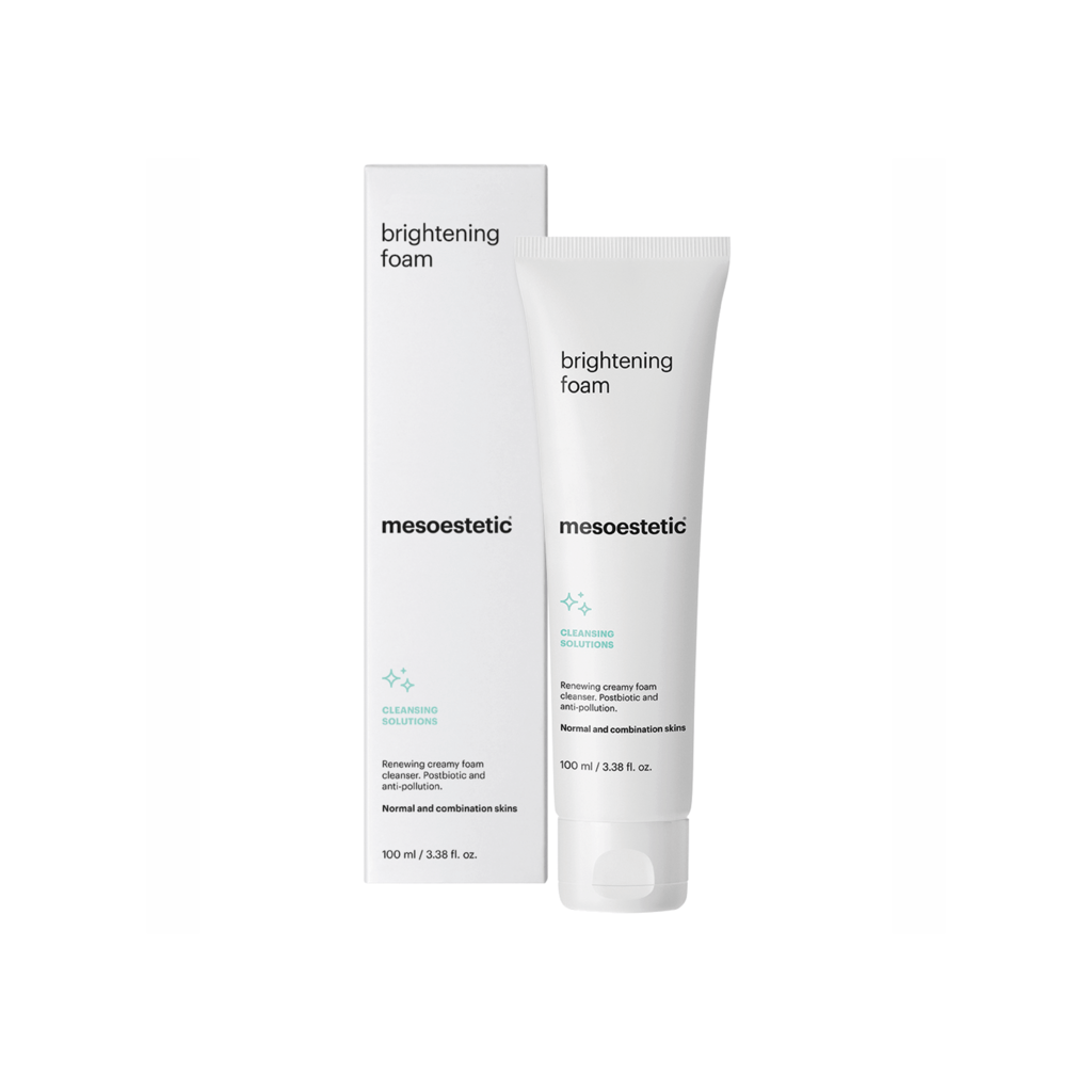 Mesoestetic Brightening Foam Blegende Skum Lysner Huden Effektiv Mod Mørke Pletter På Huden 100 Ml Renseskum Til Ansigtet