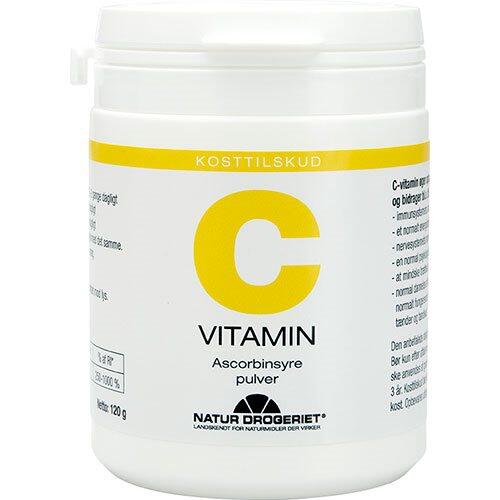 Natur Drogeriet: C Vitamin Ascorbinsyre Pulver  120g