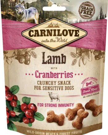 Carnilove Chrunchy Snack   Hundegodbidder Med Lam Og Tranebær