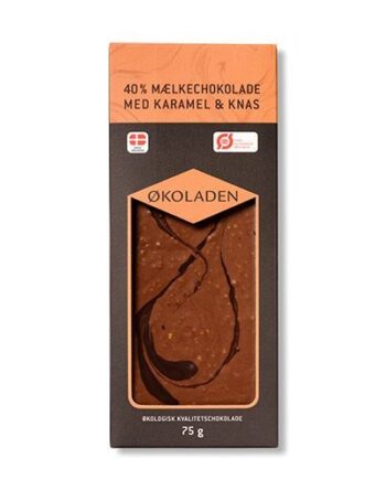økoladen Chokolade Mælk Karamel Knas ø  75g