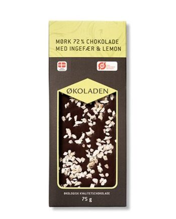 økoladen Chokolade Mørk Ingefær Lemon ø  75g