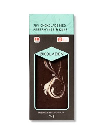 økoladen Chokolade Pebermynte Knas ø  75g