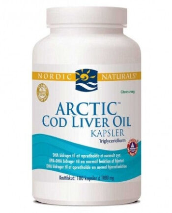 Nordic Naturals Arctic Cod Liver Oil Kapsler Med Citronsmag 180 Stk