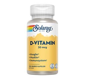 Solaray D Vitamin 30mcg  100 Kap