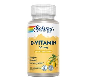 Solaray D Vitamin 50 Mcg Sugetablet  60 Kap