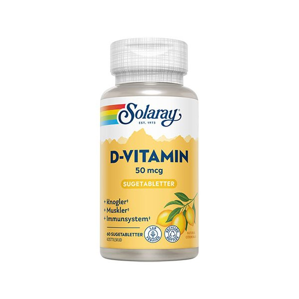 Solaray D Vitamin 50 Mcg 60 Tab