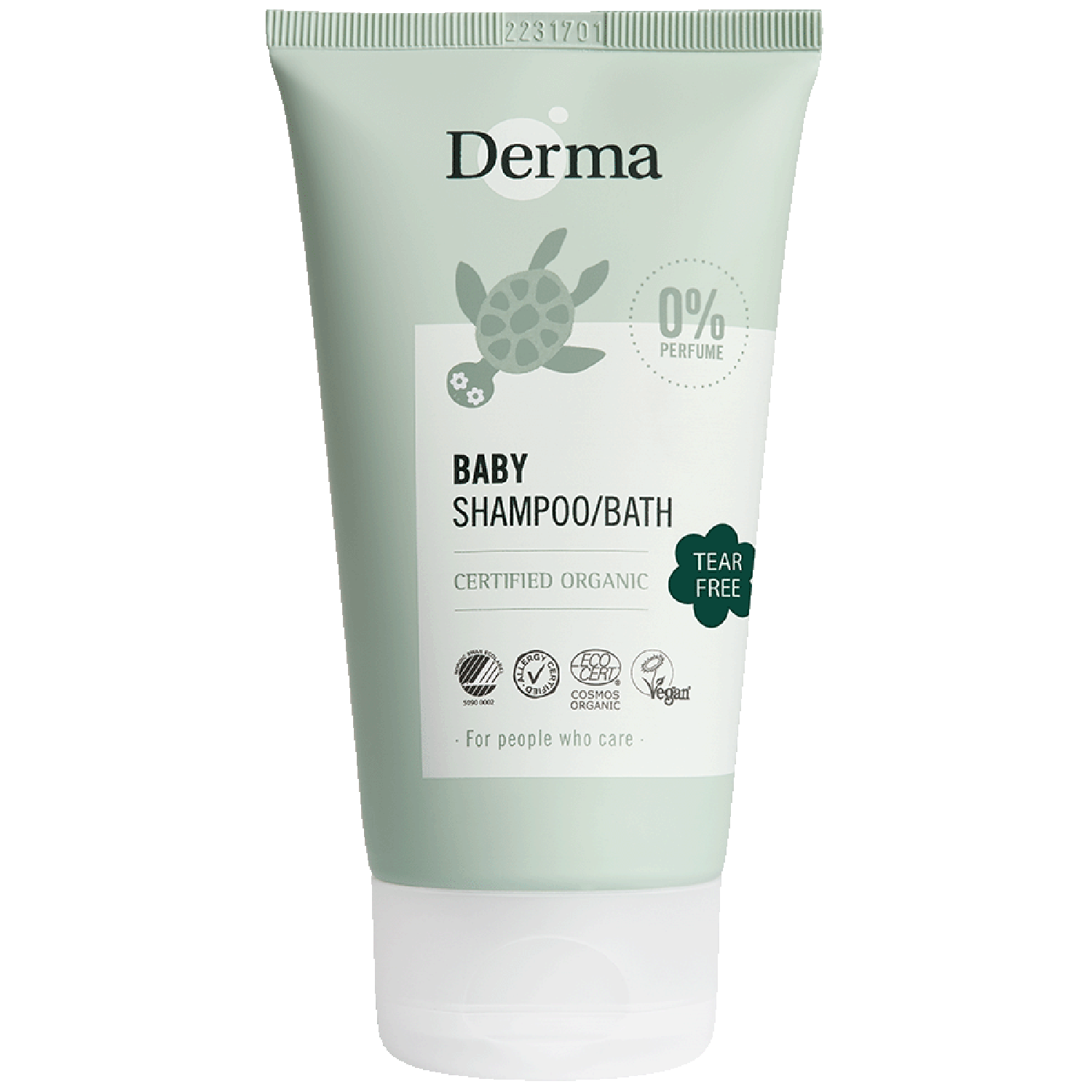 Derma Babyshampoo Bad Tear Free  150 Ml    økologisk Shampoo