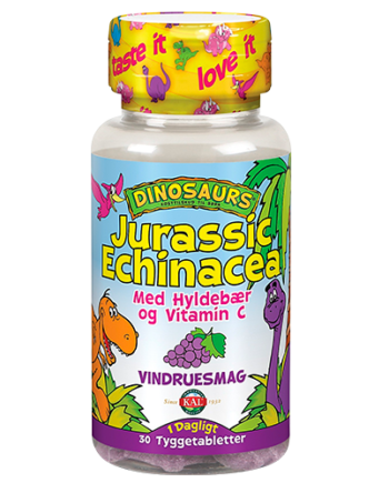 Kal Dinosaurs Echinacea Tygge Børn  Bull  30 Tab  Udløb 10 25