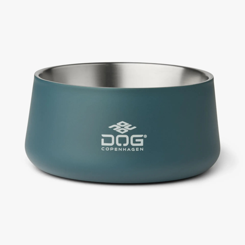 Dog Copenhagen Vega Skål   Petrol Blue   Medium Large