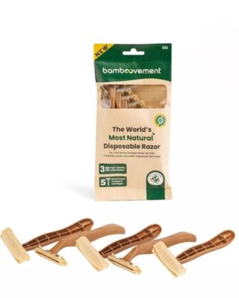 Engangsskrabere 5 Stk 99  Plastikfri Genanvendt Træ  Svensk Stål  Unisex   Hedenhus   Kulstofneutral  3 Blads  Zero Waste