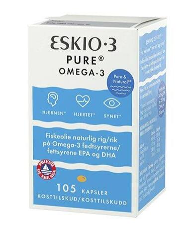 Eskio 3 Pure Omega 3  105 Kapsler