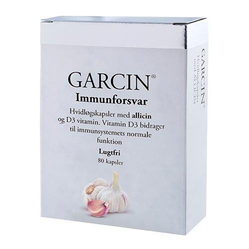 Garcin Hvidløg M  D3 Vitamin  80kap