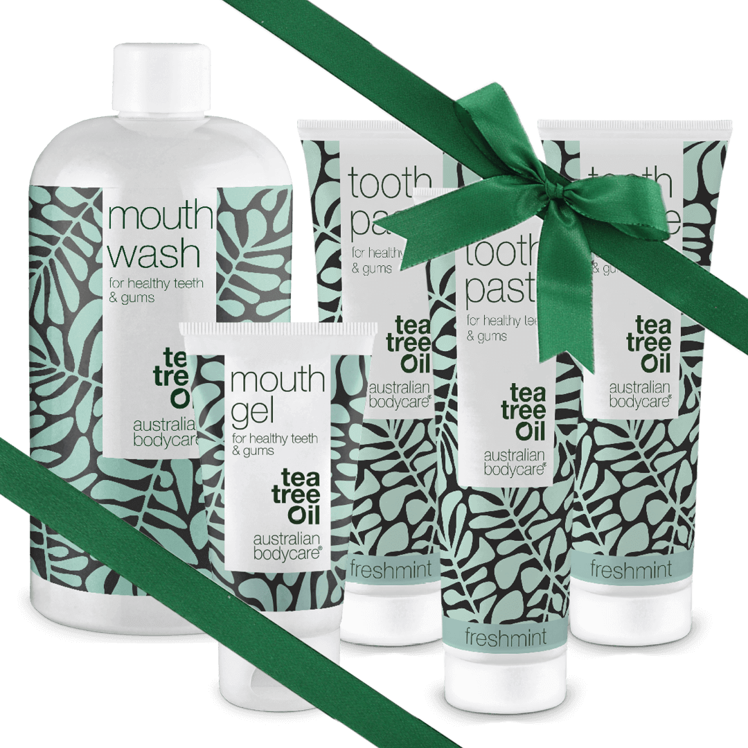 Gave Til Morfar ?  Mundpleje 5 Produkter Med Tea Tree Oil   Fresh Mint