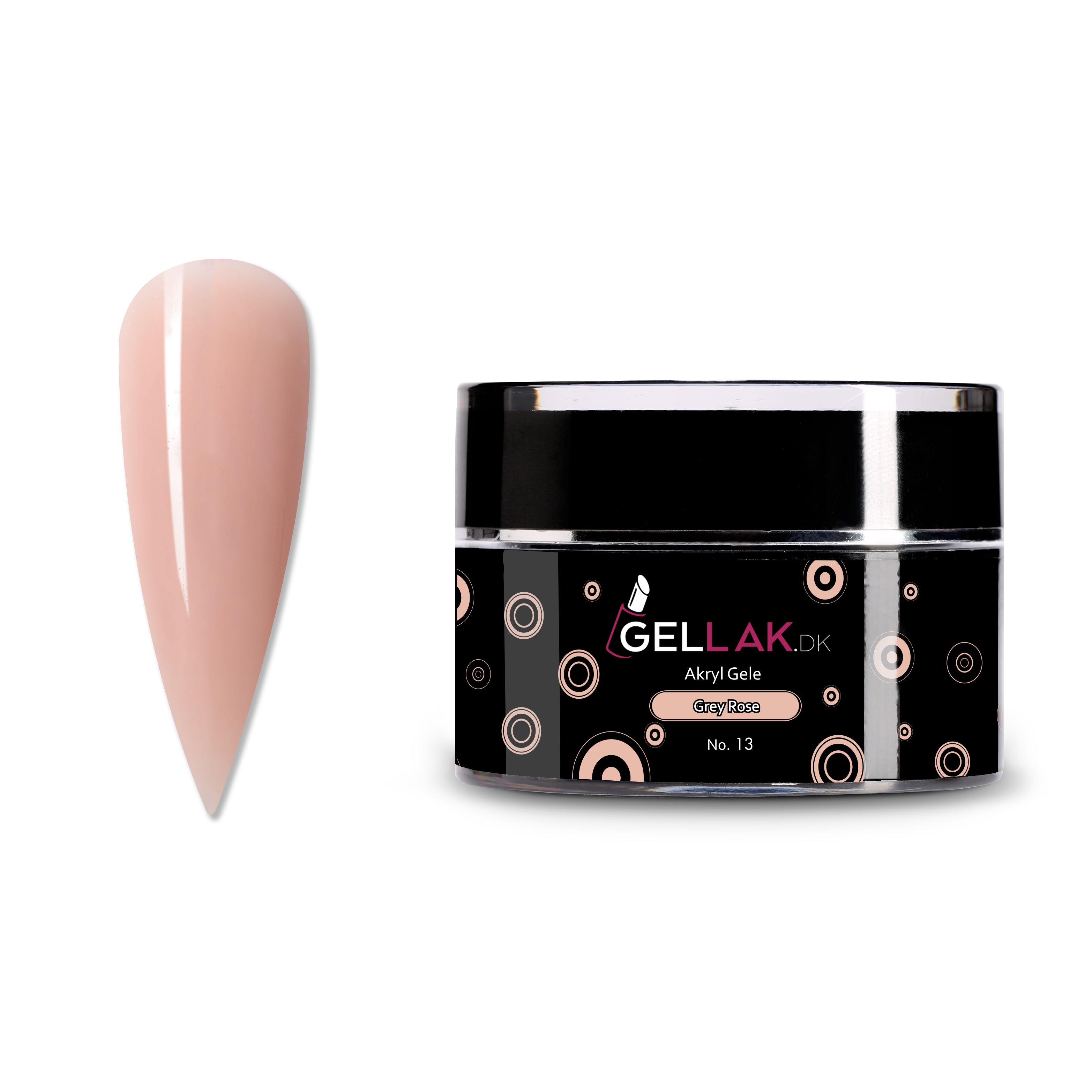 Akryl Gele Beige   Til Opbygning Af Negle   Grey Rose No  13