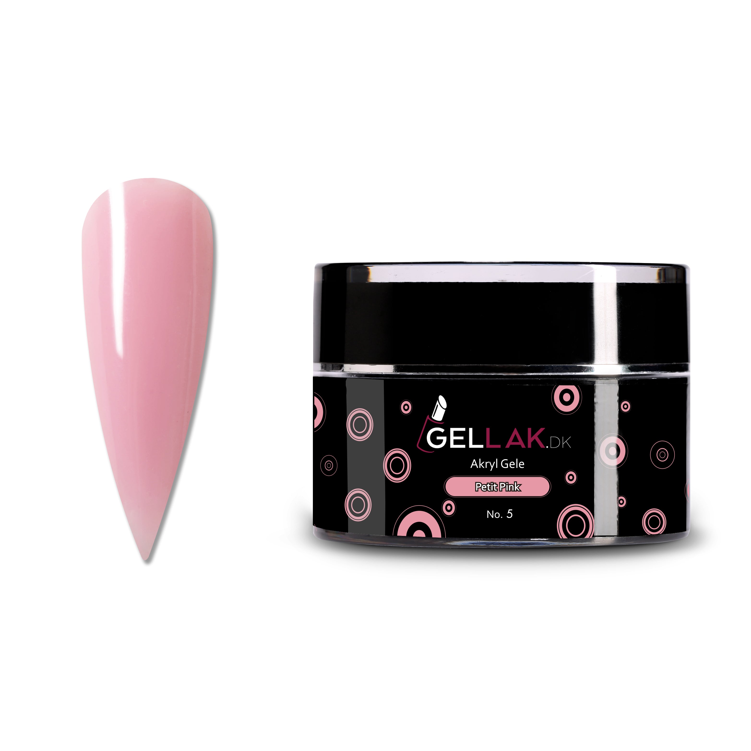 Akryl Gele Lyserød   Til Opbygning Af Negle   Petit Pink No  5