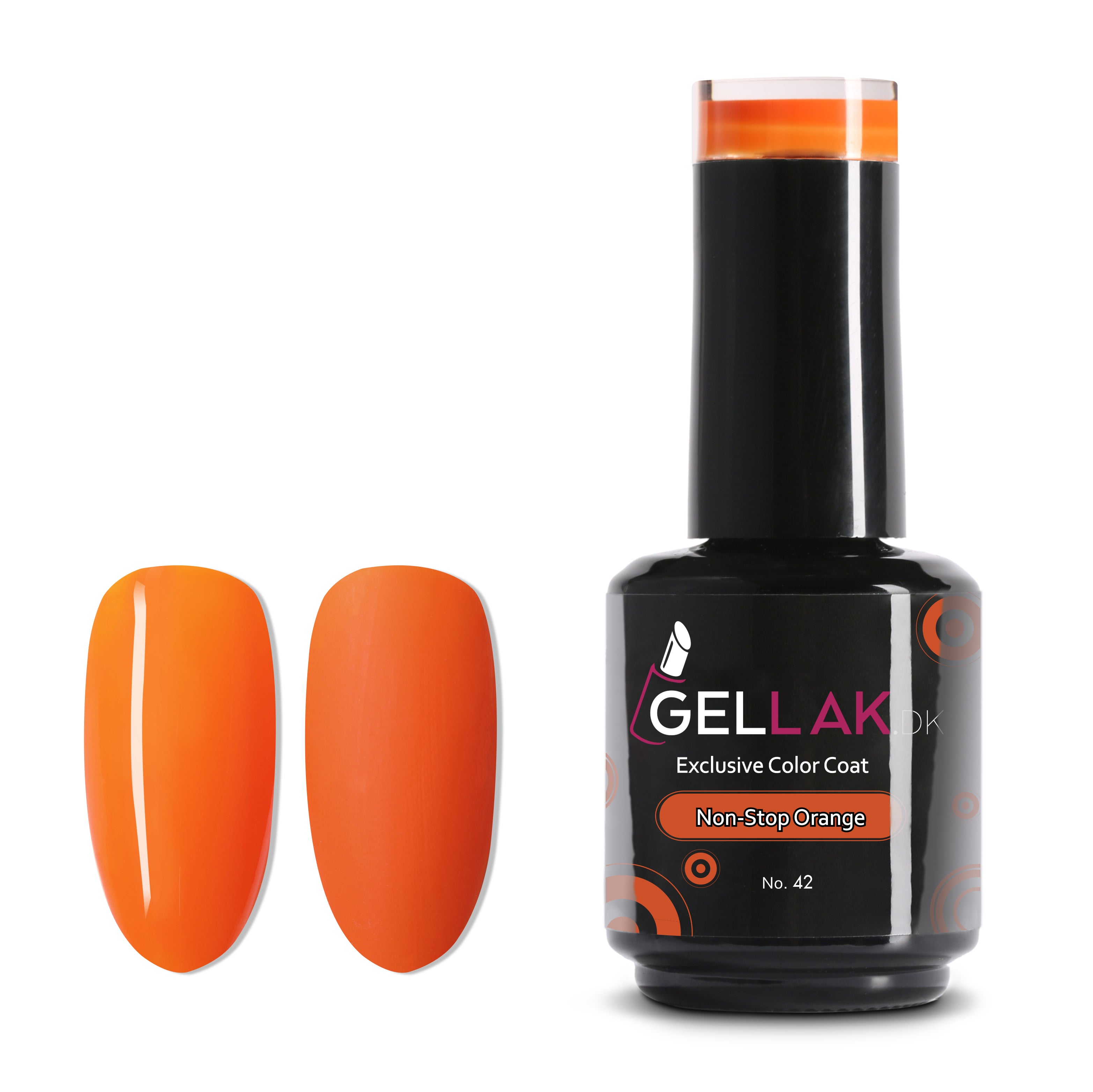 Gel Neglelak Neon Orange   15 Ml   Non Stop Orange No  42   Gellak Dk