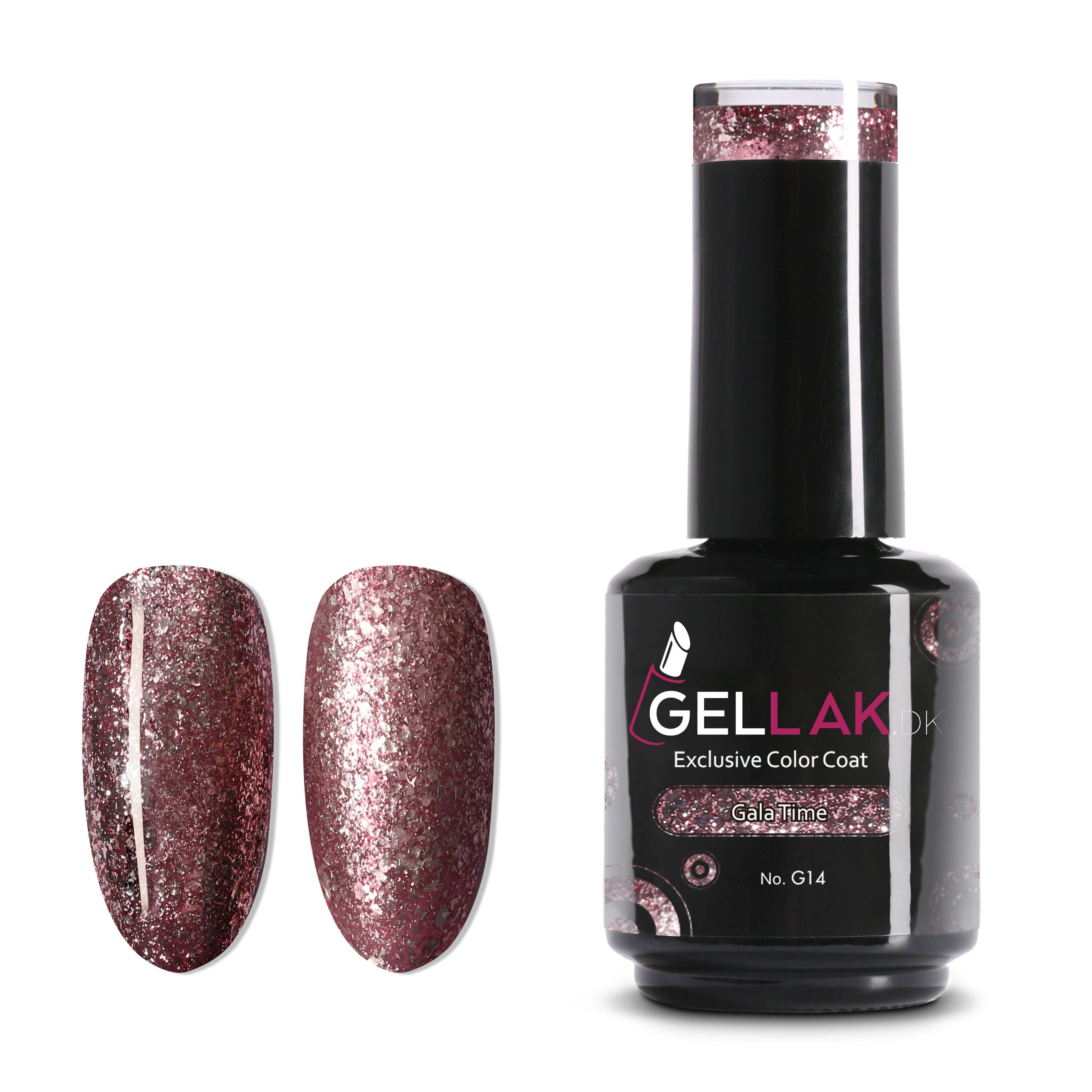 Gel Neglelak Rose Gold Glimmer   15 Ml   Gala Time No  G14