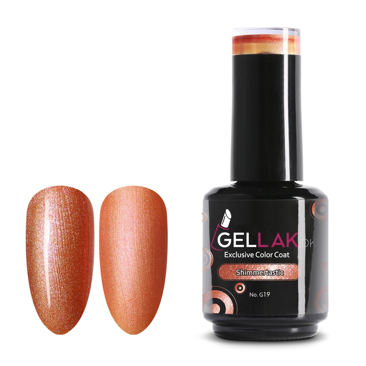 Gel Neglelak Orange   15 Ml   Shimmertastic No  G19   Gellak Dk