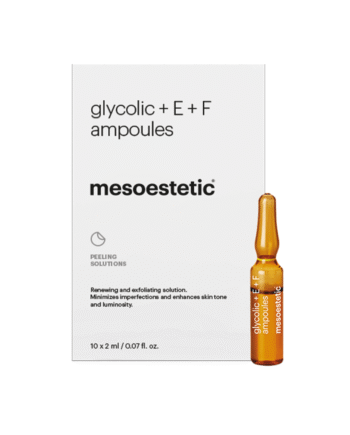 Mesoestetic Glycolic   E   F Ampoules   Antiage Ampuller Som øger Hudtone   Effektiv Mod Behandling Af Tegn På Aldring   10 X 2 Ml    Bestil Nu