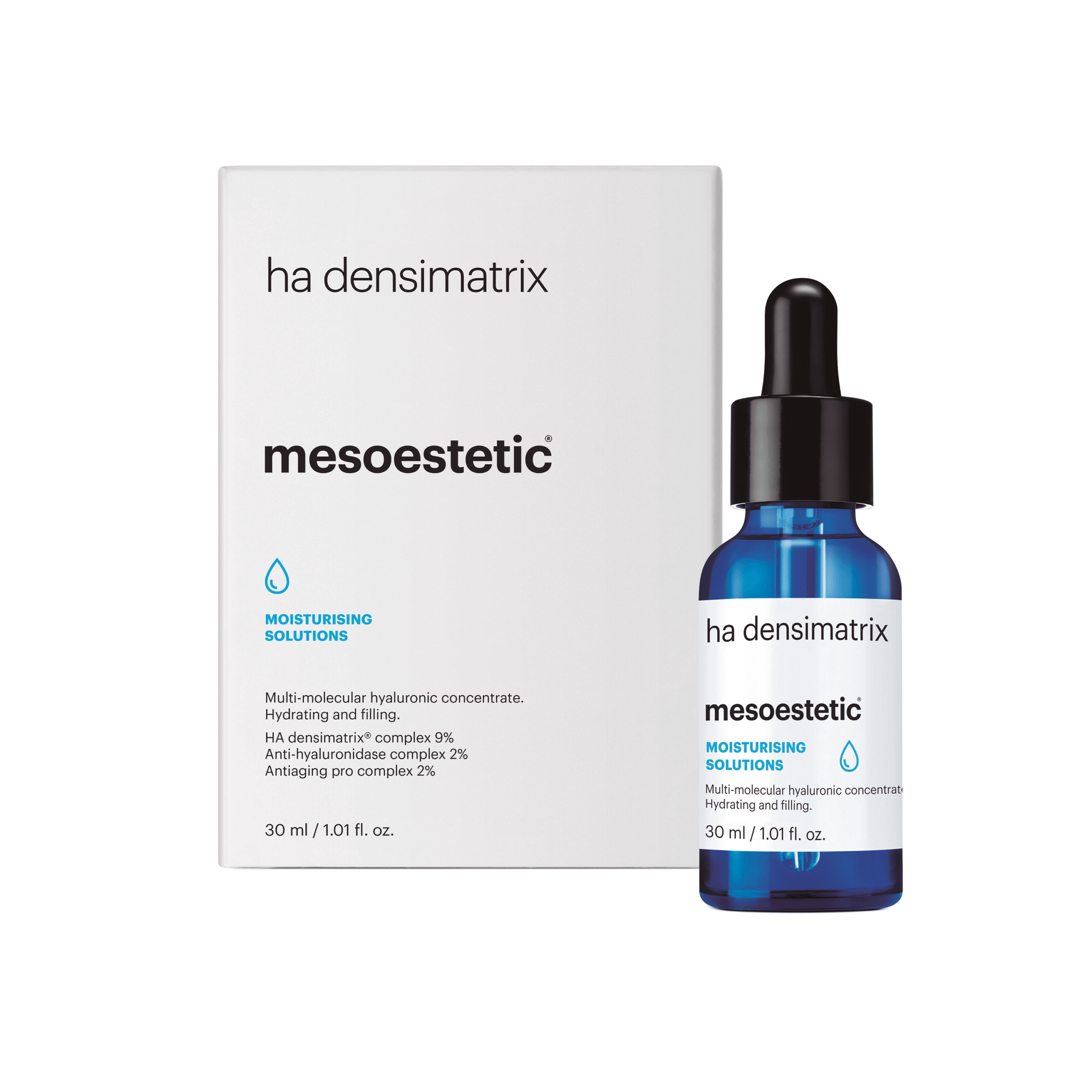Mesoestetic Ha Densimatrix Fugtgivende Koncentrat Effektiv Mod Tør Hud Og Rynker 30 Ml Anti Aging Og Fyldende Virkning Hudpleje Til Tør Hud