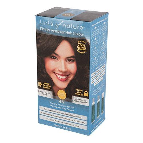Tints Of Nature Hårfarve 4n Medium Brown   130ml