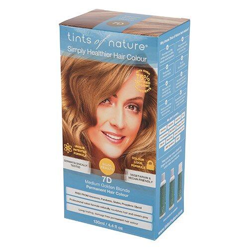Tints Of Nature Hårfarve 7d Medium Golden Blond   130ml