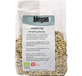 Biogan Hampefrø Afskallede ø   400g  X