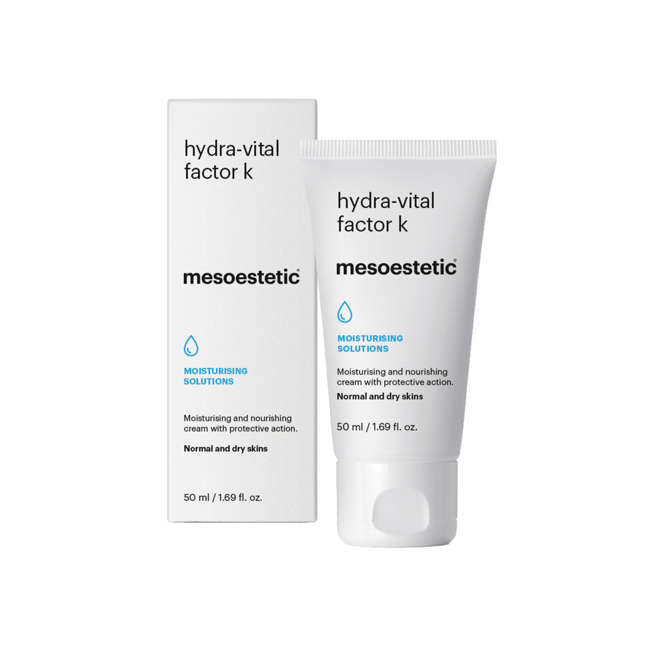 Mesoestetic Hydra Vital Factor K Nærende Fugtighedscreme Med E Vitamin Til Normal Og Tør Hud 50 Ml Genopret Fugtniveauer I Ansigtet