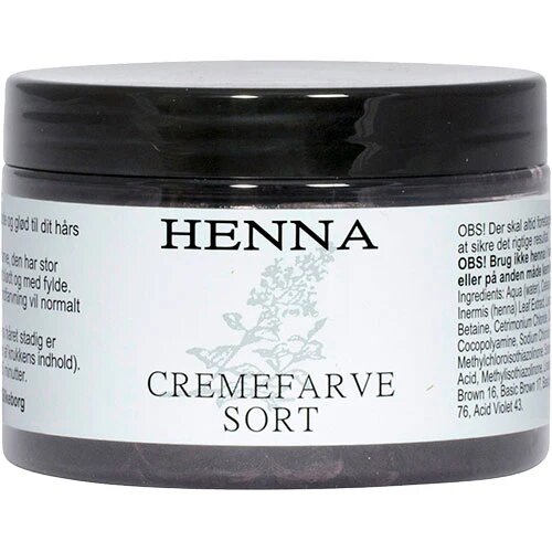 Henna Cremefarve Sort   140 Ml