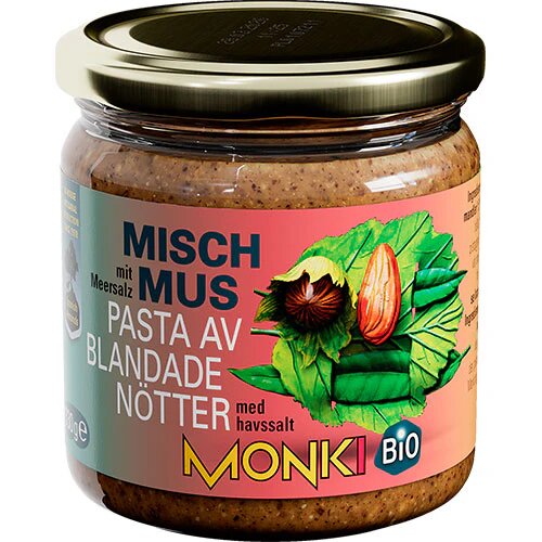 Hasselnød  Mandelsmør ø Monki   330 Gram