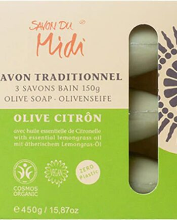 Olivensæbe Med Citrongræsolie   Savon Du Midi øko    450 Gram