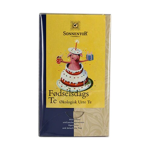 Fødselsdags Te ø Sonnentor   18 Breve