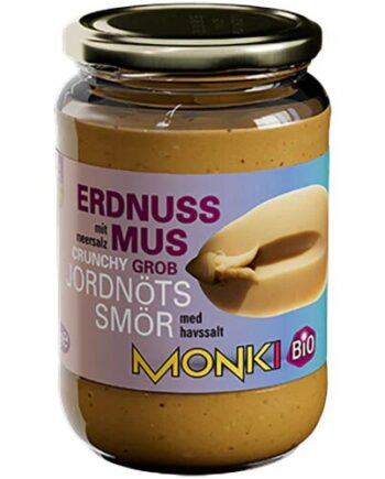 Jordnøddesmør Crunch ø Monki   650 Gram