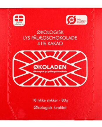 Lys Pålægschokolade 41   18 Stk ø