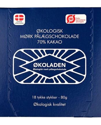 Mørk Pålægschokolade 70  18 Stk ø