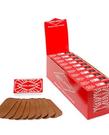 Pålægschokolade Lys 9 Stk øko    40 Gram