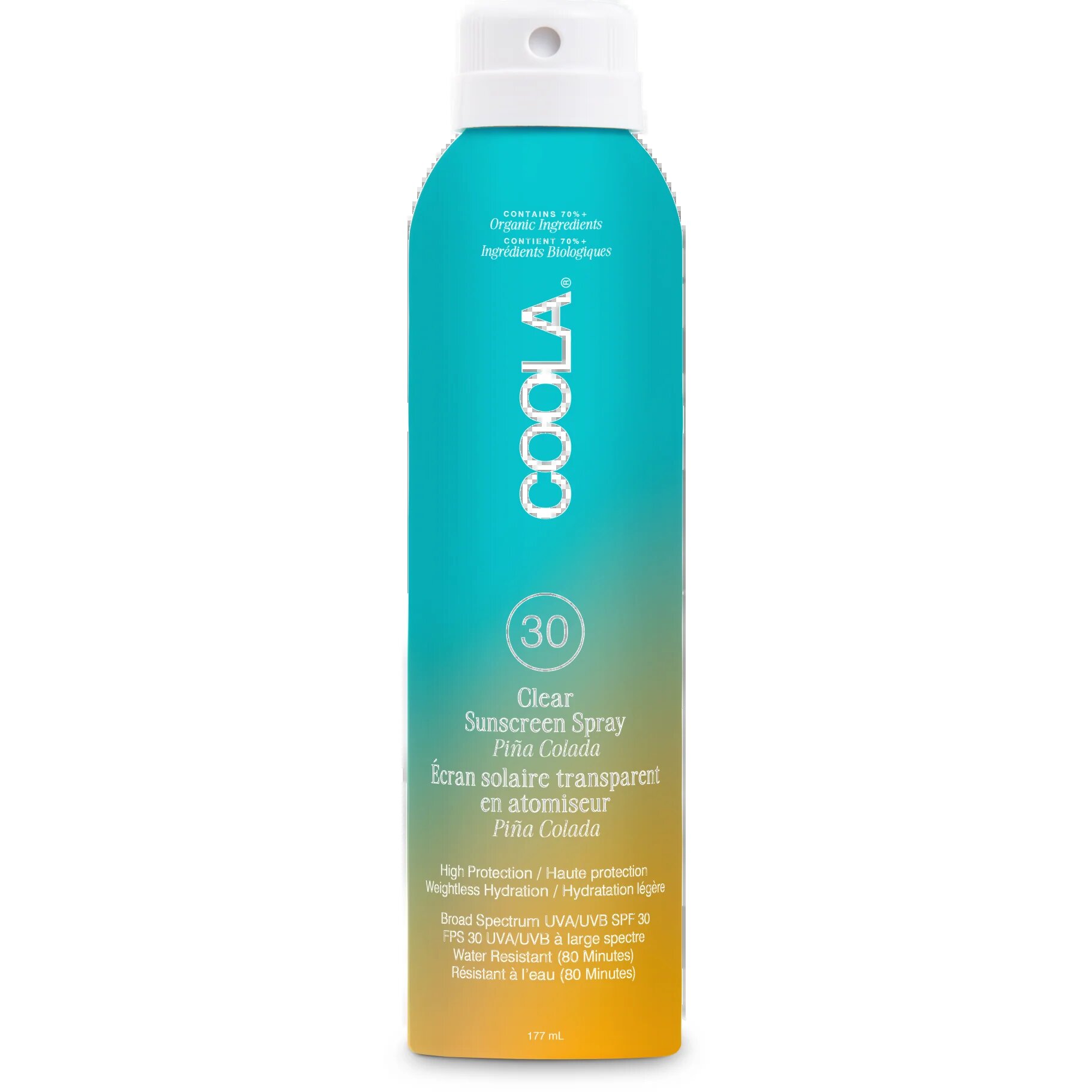 Clear Sunscreen Body Spray Spf 30 Pina Colada 177 Ml