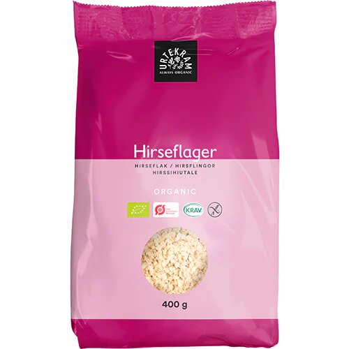 Hirseflager økologisk   400 Gram
