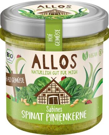 Smørepålæg Spinat Og Pinjekerner ø Farm Vegetables   135 Gram
