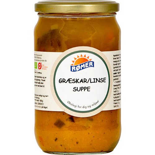 Græskar  Linse Suppe øko    680 Gram
