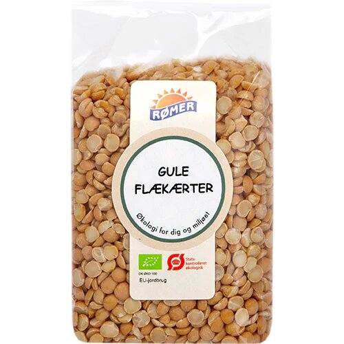 Gule Flækærter øko    500 Gram