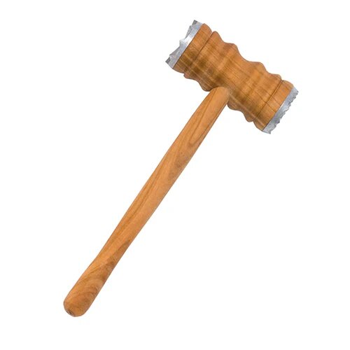 Kødhammer M  2x Metal I Kirsebærtræ 28 Cm   1 Stk
