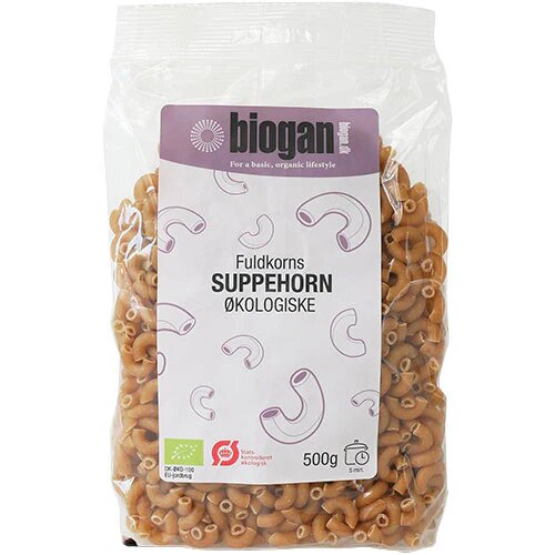 Fuldkorns Suppehorn øko    500 Gram