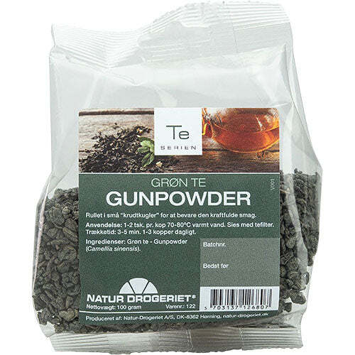 Grøn Gunpowder Te   100 Gram